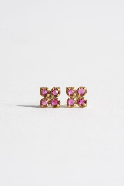 Flower Charm Studs