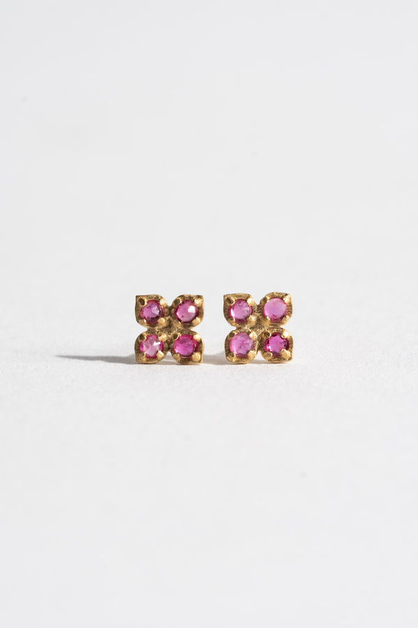 Flower Charm Studs