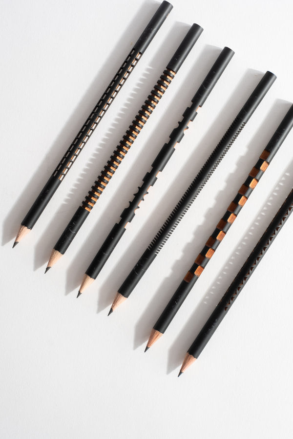 Laser Sculpted Pencil Set