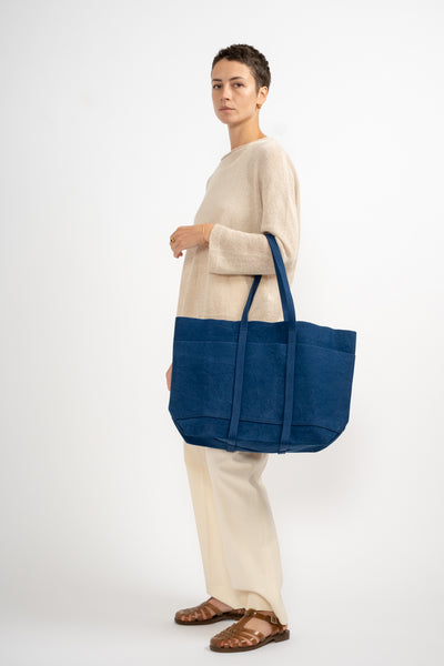 Medium 6-Pocket Tote in Blue