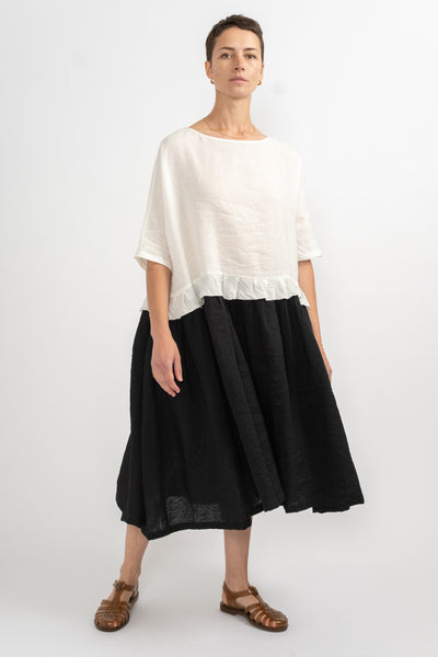 Dress P1933 in Meringue + Black