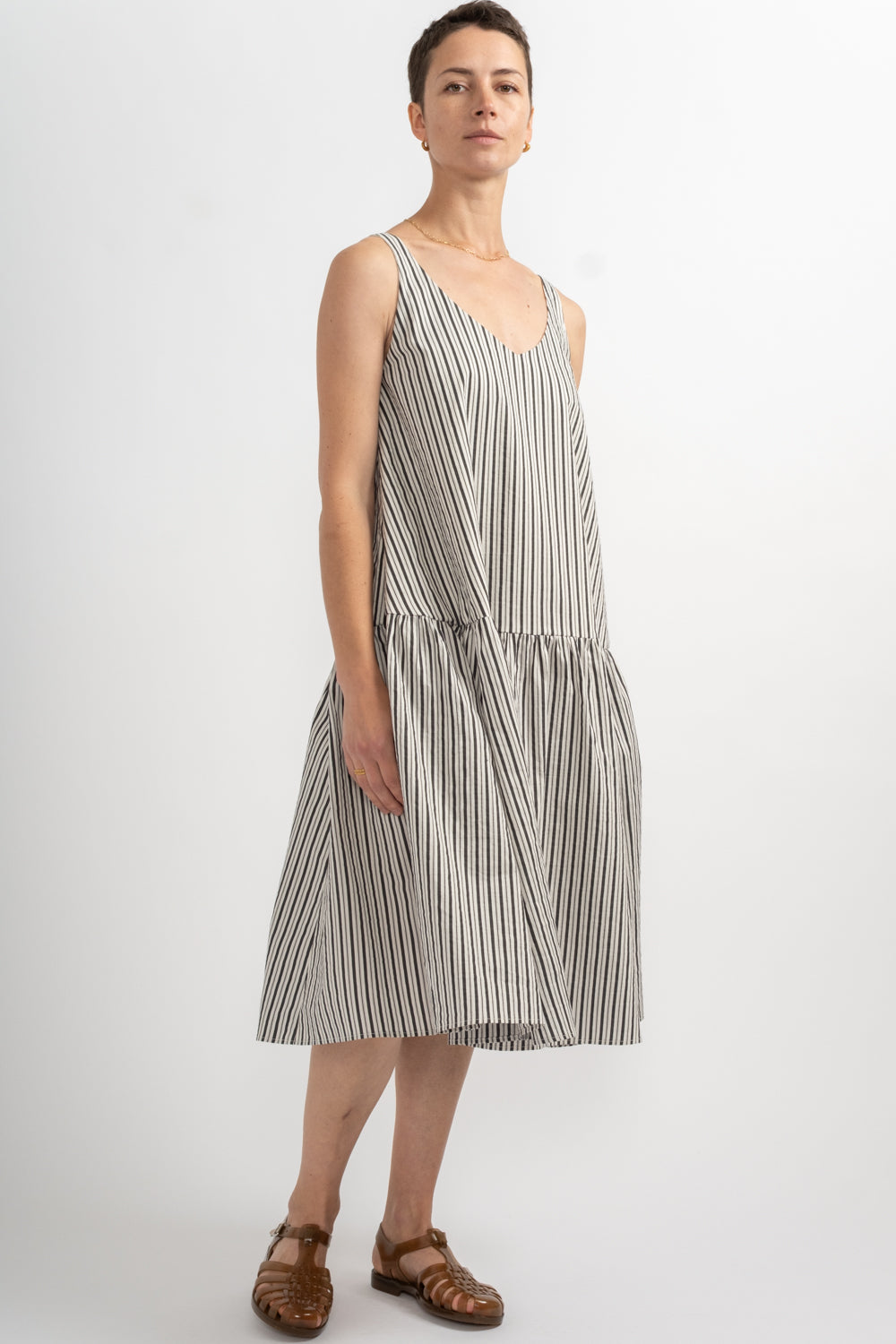Dress P2041 in Meringue + Black