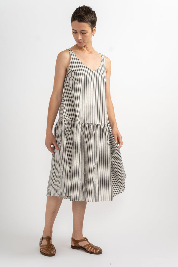 Dress P2041 in Meringue + Black