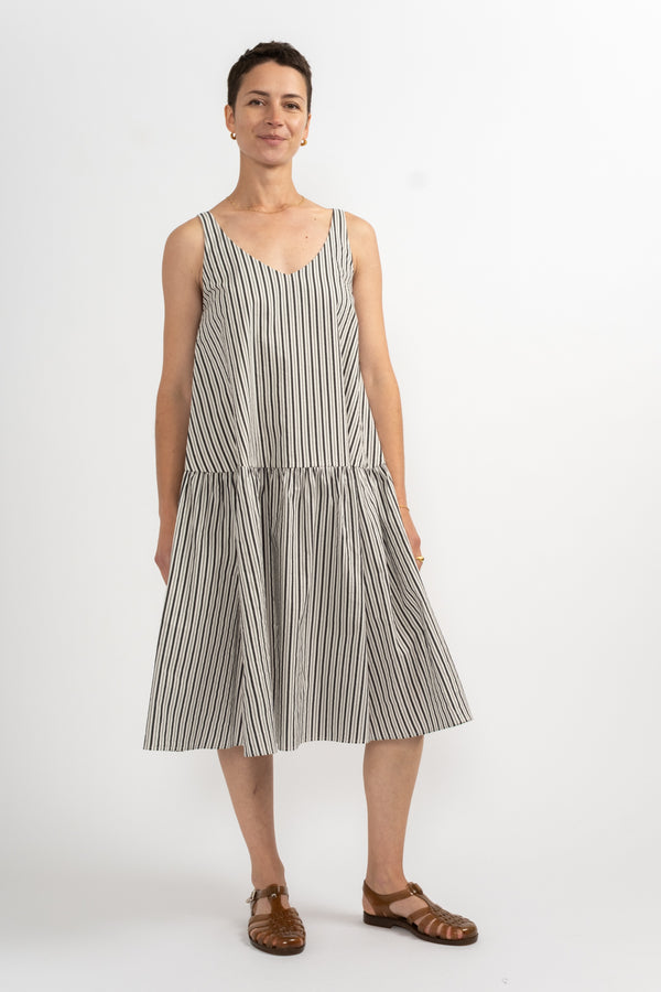 Dress P2041 in Meringue + Black