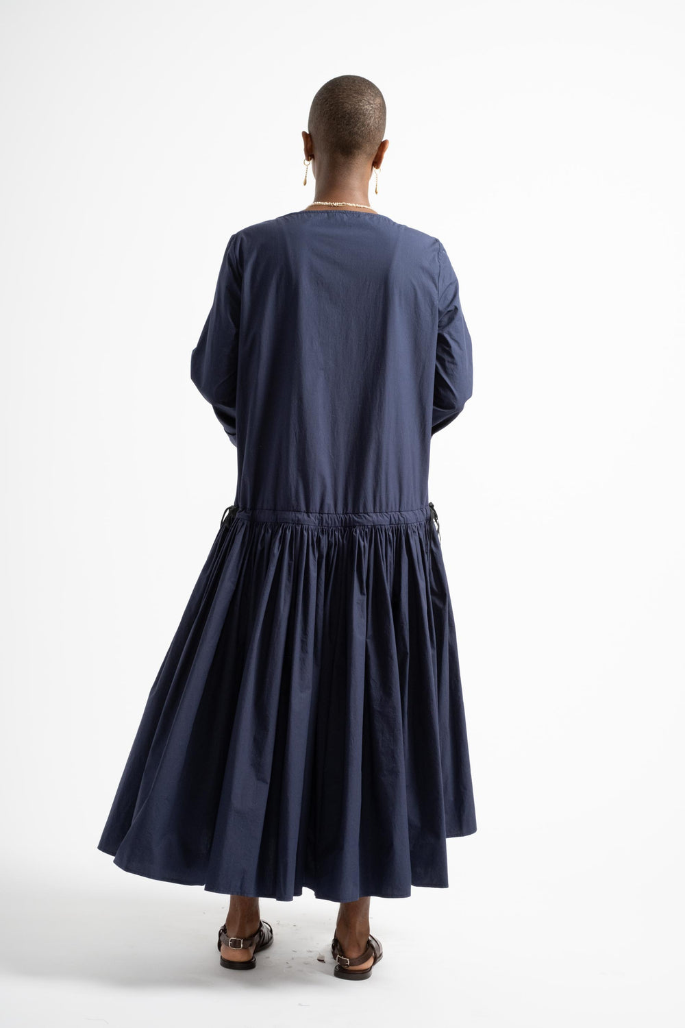 Drop Waist Dress in Blue