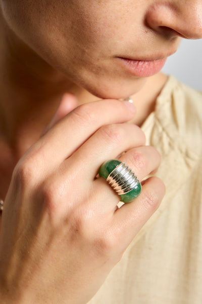 Kiwa Ring in Green Strawberry