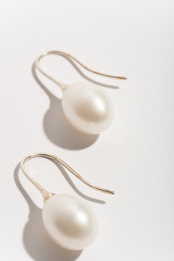 Large Pearl Drop Earrings