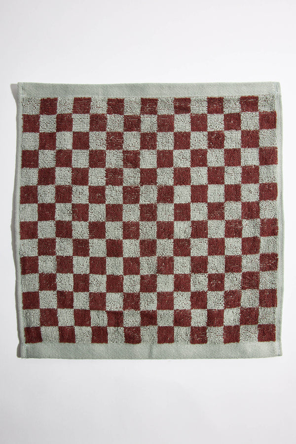 Quill Face Cloth in Cement + Rhus