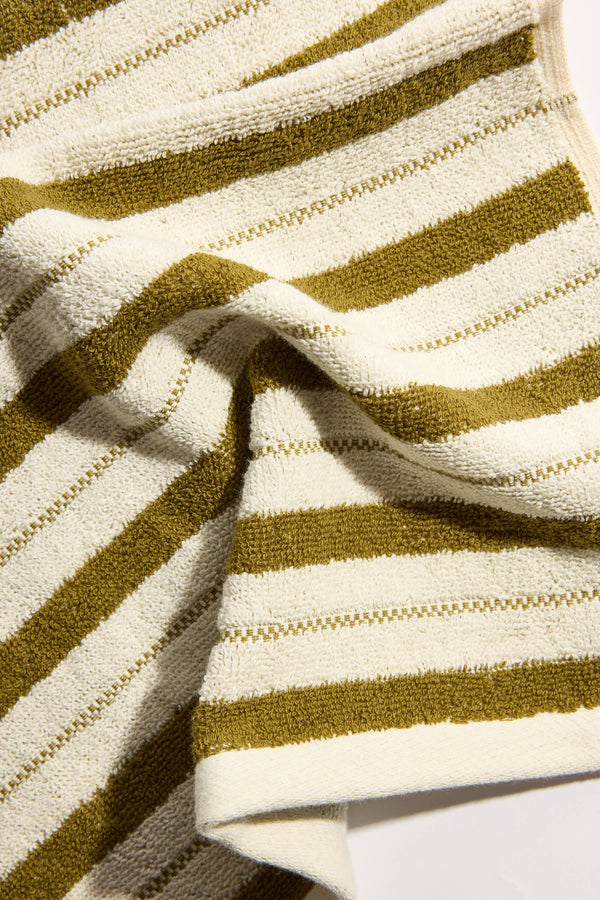 San Luis Hand Towel in Caper + Chalk