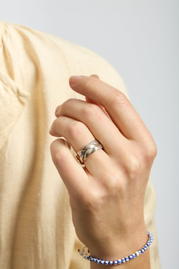 Sterling Ampio Plait Ring