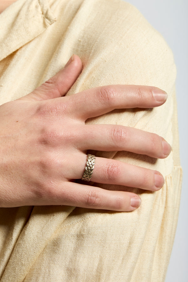 Sterling Cinque Plait Ring