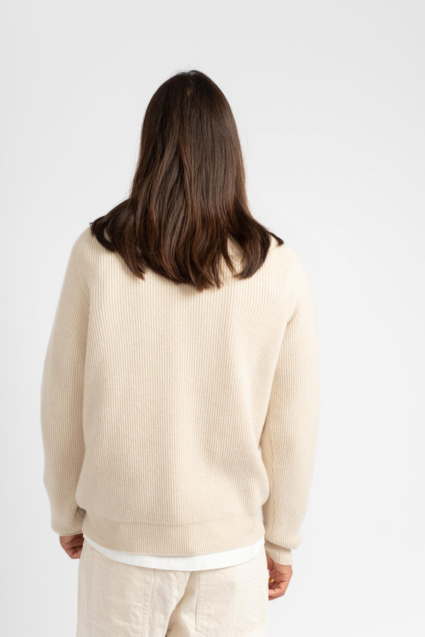 Innocent Cashmere Rib Crew Neck in Ivory