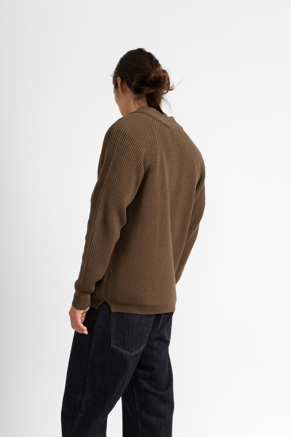 Signature Waso Cardigan in Olive