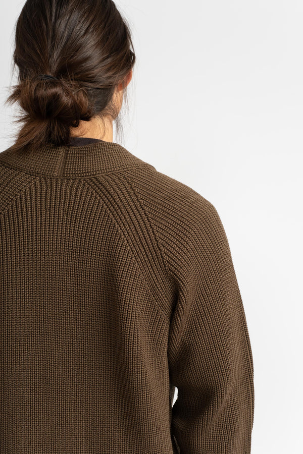 Signature Waso Cardigan in Olive