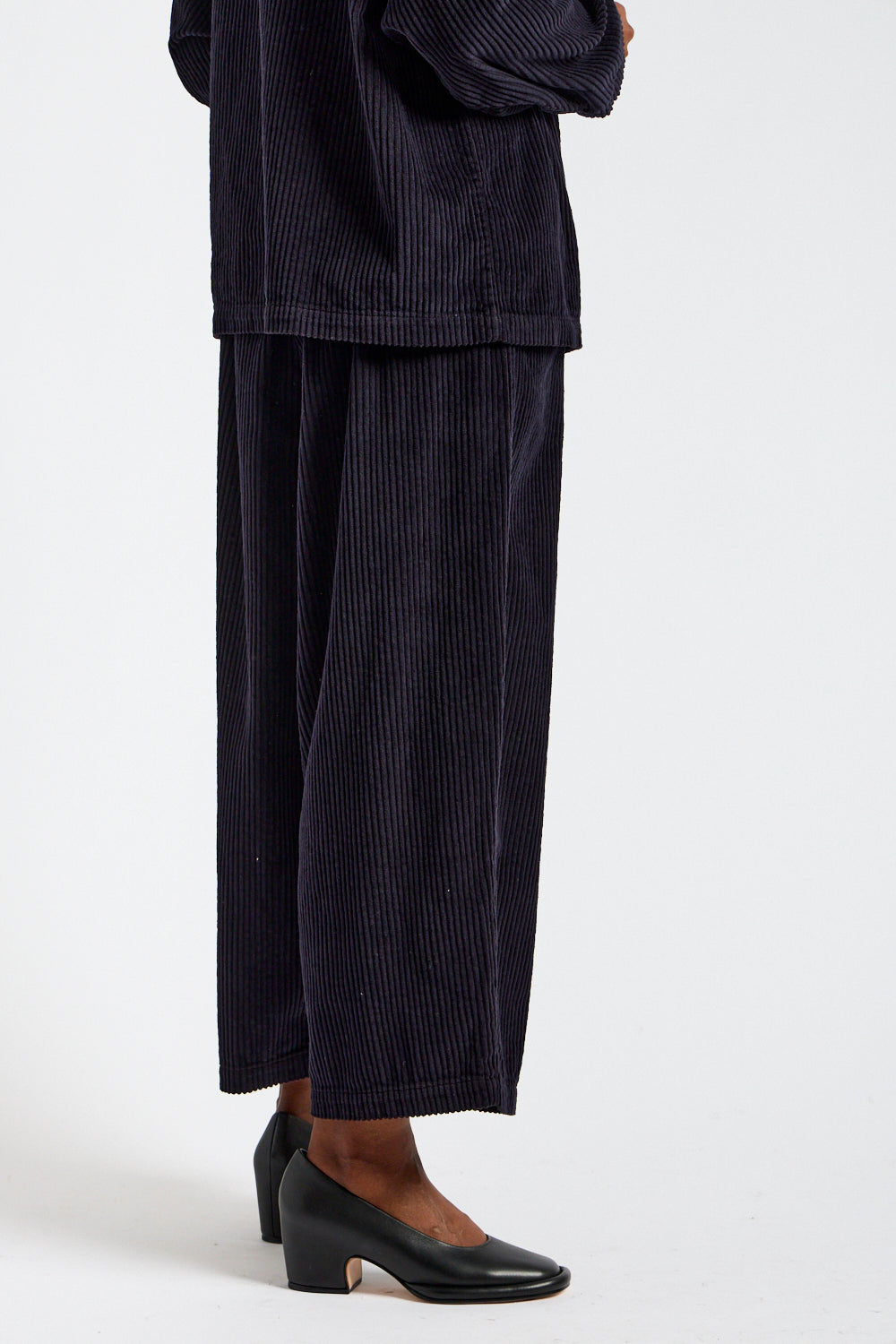 Wide Pants in Dark Navy