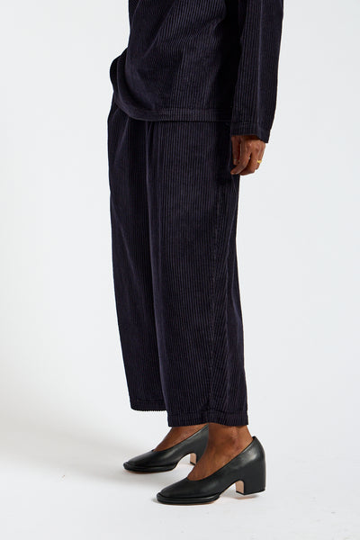 Wide Pants in Dark Navy
