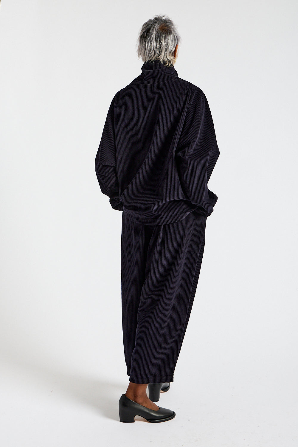 Wide Pants in Dark Navy