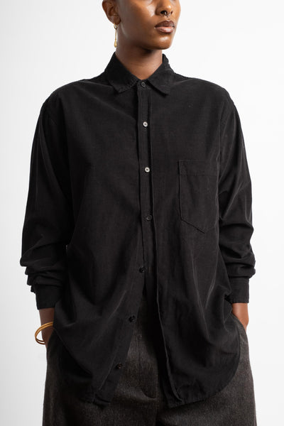 Joss Fine Wale Shirt in Black