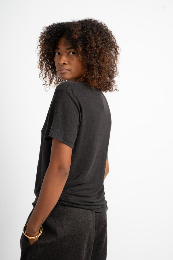 Madison 100% Hemp Tee in Black