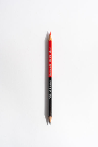 Bicolor Pencil in Black + Red