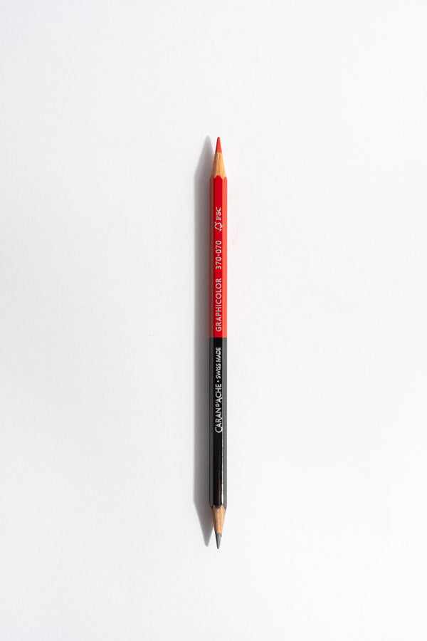 Bicolor Pencil in Black + Red