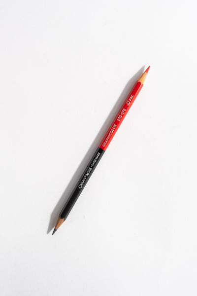 Bicolor Pencil in Black + Red