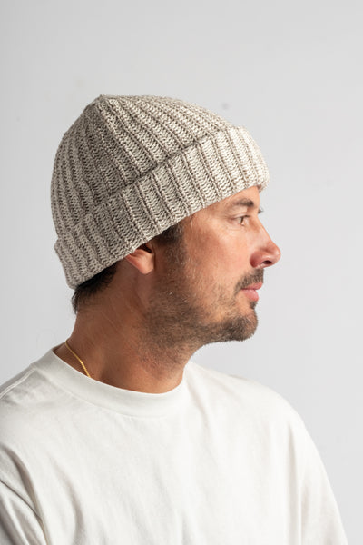 Knit Hat in Coffee Marl