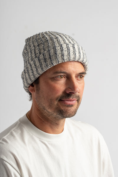Knit Hat in Navy Heather