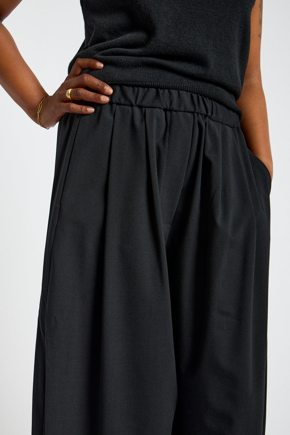 Tailoring Maxi Pants in Black