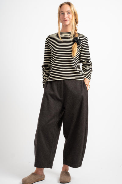 Wool Curved Pants in Java