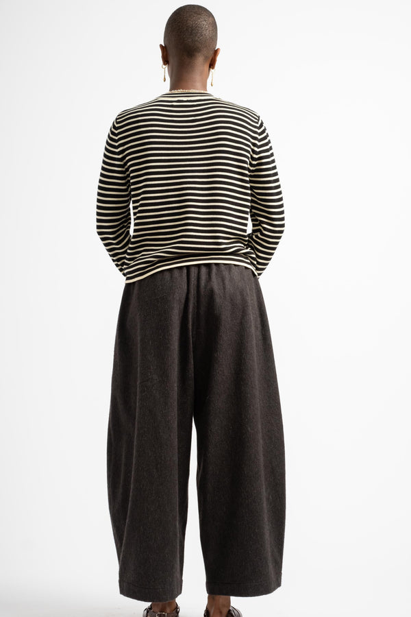 Wool Curved Pants in Java