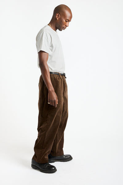 Elastic Pant Sumi Ink Corduroy in Brown
