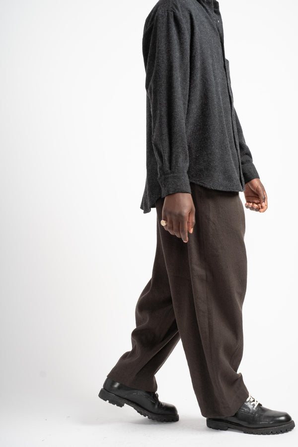 Two Pleat Pant in Twill Loden