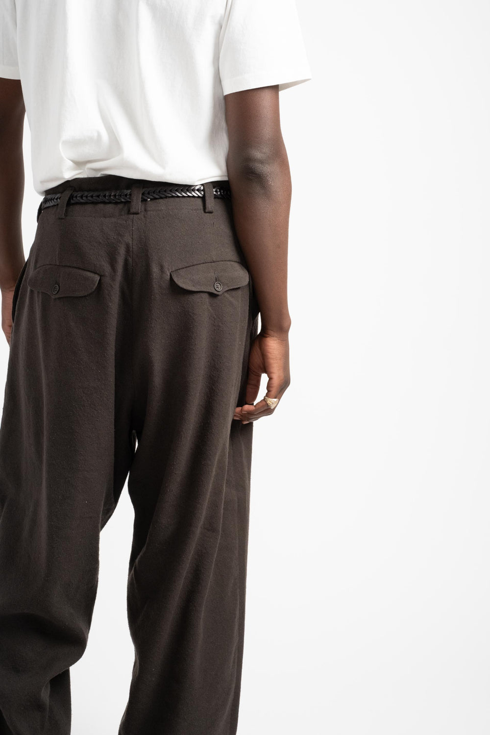 Two Pleat Pant in Twill Loden