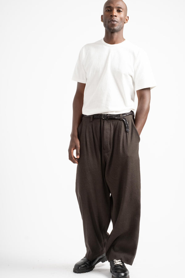 Two Pleat Pant in Twill Loden