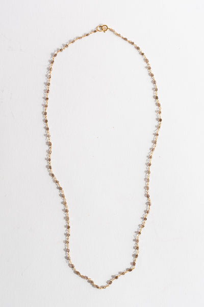 14K Grey Diamond Chain Necklace