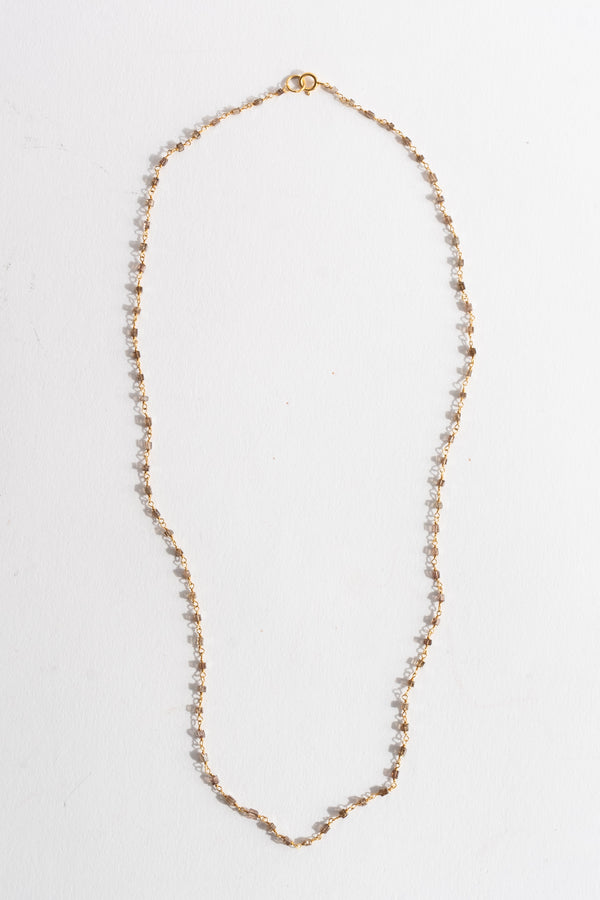 14K Grey Diamond Chain Necklace
