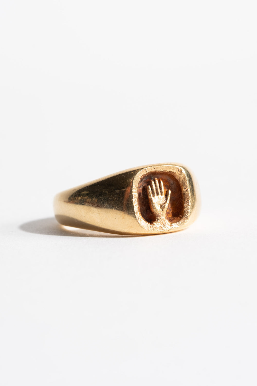 14K Palm Ring