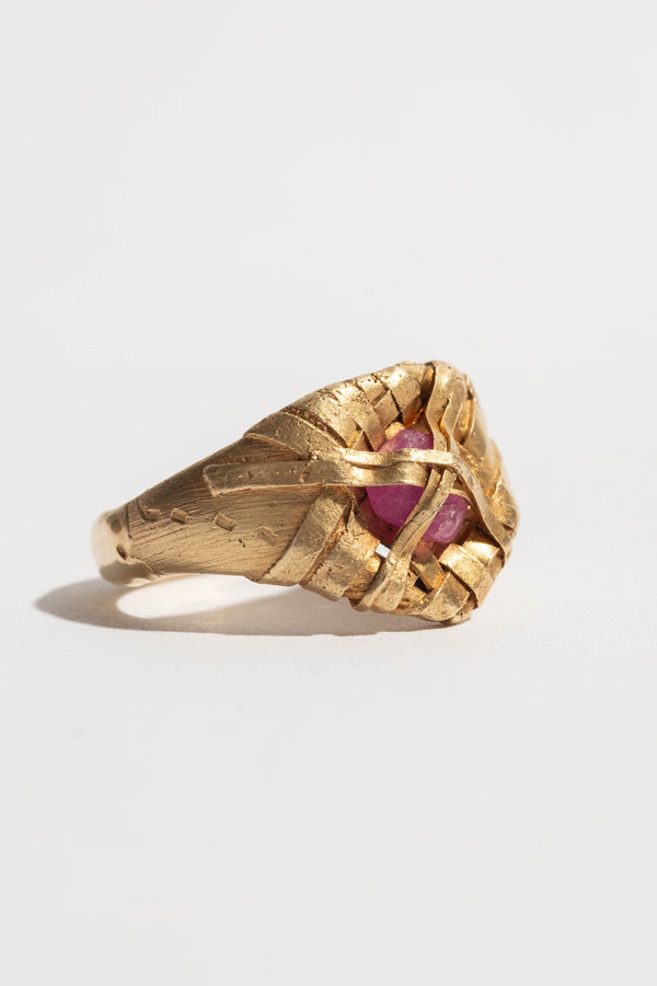 14K + Ruby Capstone Ring