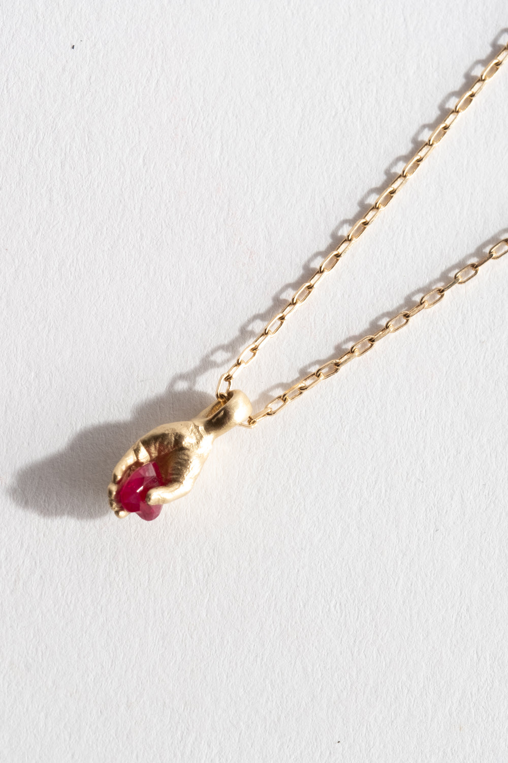 14K + Ruby Heart Pendant
