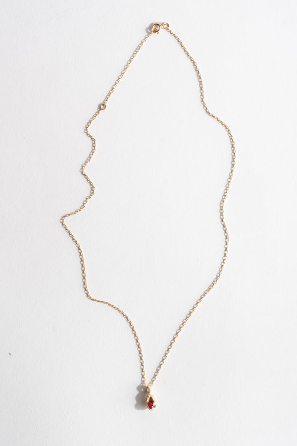 14K + Ruby Heart Pendant