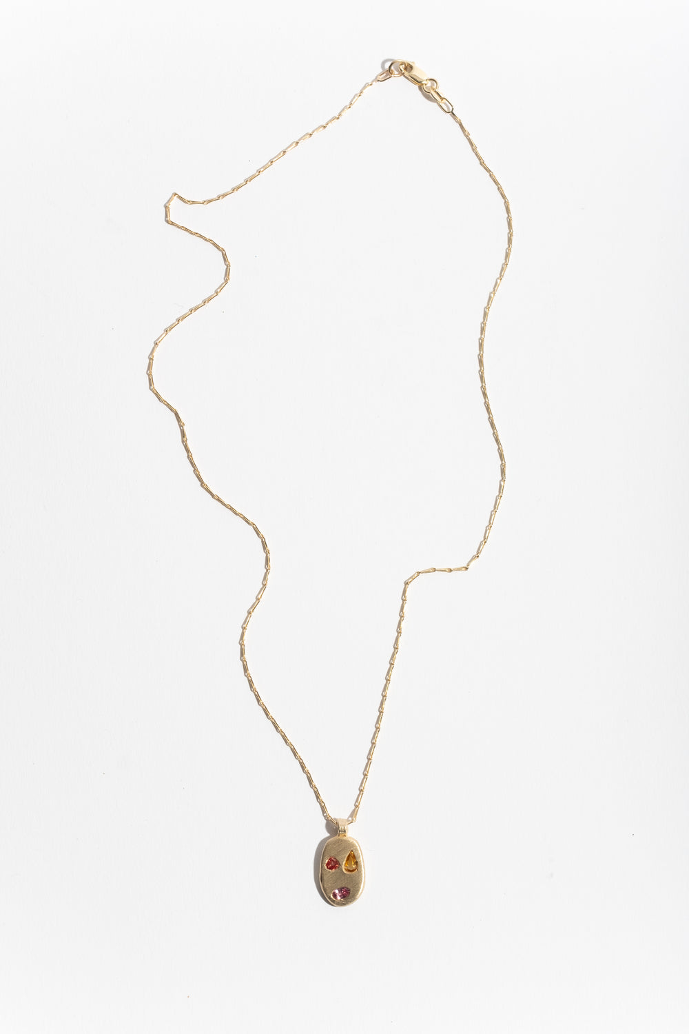 9K Sapphire Mask Pendant No. 37