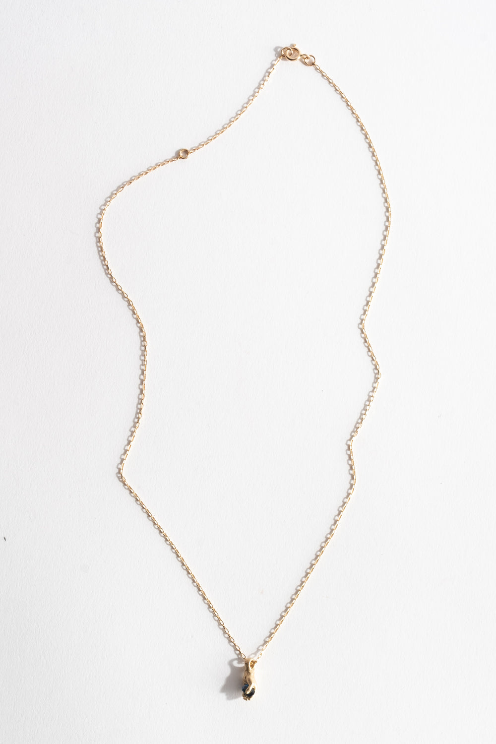 Blue Octagon Hand Pendant