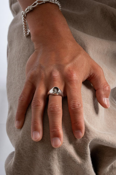 Raised Palm Ring