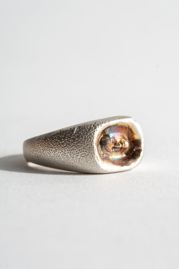 Sterling Ante Signet Ring
