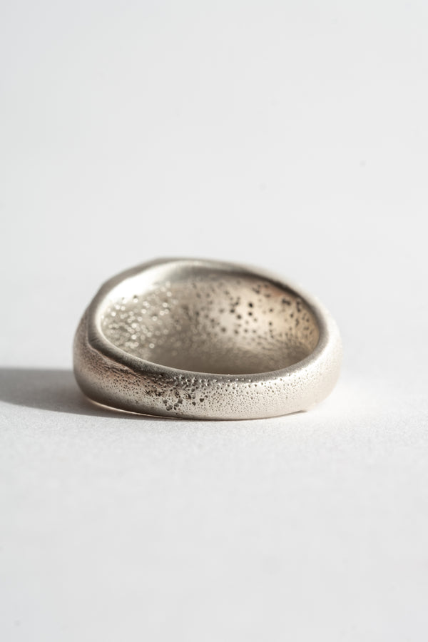 Sterling Ante Signet Ring