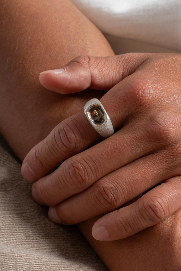 Sterling Ante Signet Ring