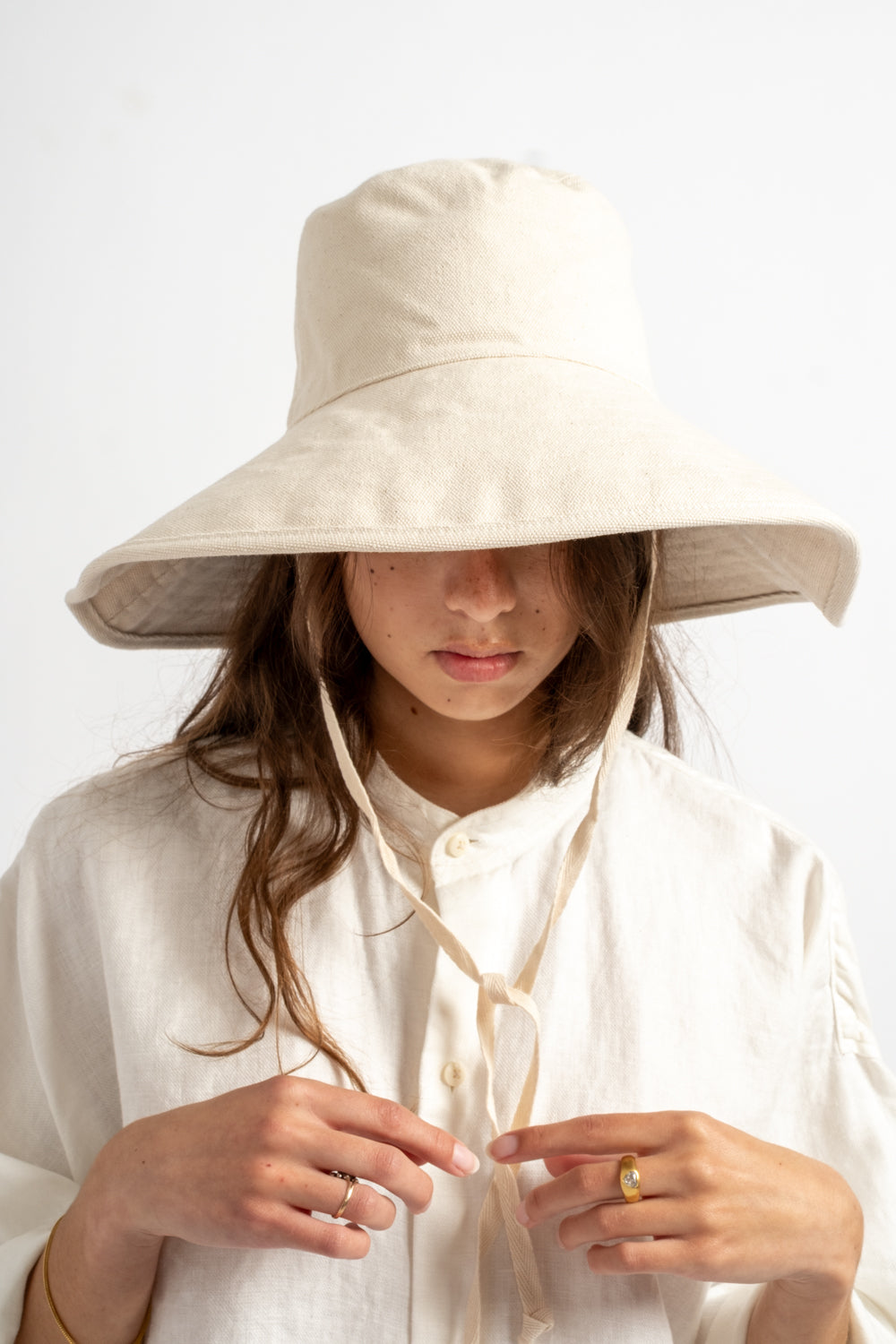 Livvy Canvas Sunhat in Natural