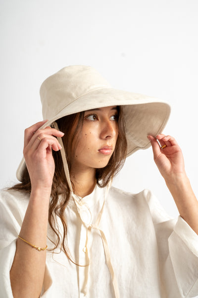 Livvy Canvas Sunhat in Natural