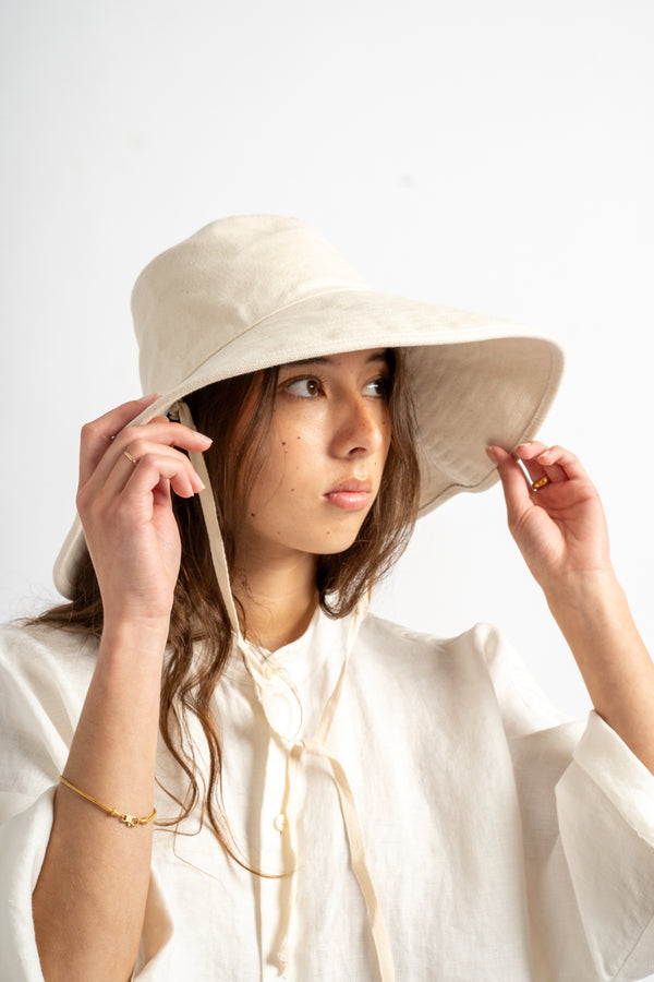 Livvy Canvas Sunhat in Natural